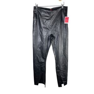 SPANX Faux Stretch Legging Front Split Hem Stretch Size XL Black Casual